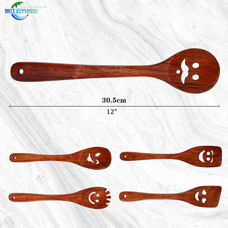 Amazon pala de madera sonriente con cuchillas de cocina con cuchillas de bambú con cuchillas de bambú con cuchillas de diseño de haya