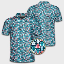 G 35933 Men's 3D Print Polo Shirt ��ʿӡ������ �羳ŷ��
