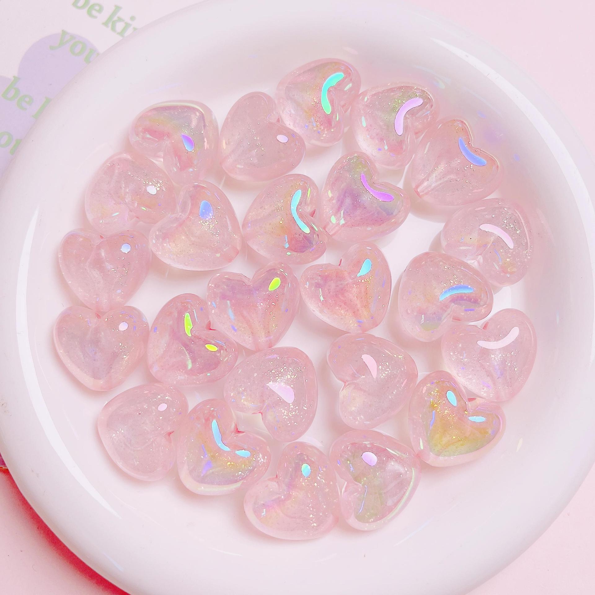 38g Weight Beads Jewelry Making Type 21*19mm Jewelry Making Size DIY Jewelry Accessories Classification 10 PCS/Package Quantity Acrylic Material Heart Shape Pattern Casual, Simple Style, Streetwear Style 10 PCS/Package 21*19mm Arylic Heart Shape DIY Jewelry Accessories Beads 7