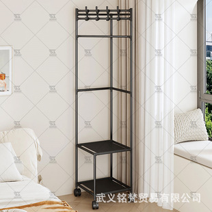 Corner Assembly Floor-Standing Bedroom Indoor Household Clothes Rack Corner Clothes Rack Simple Clothes Drying Rack Multi-Layer Coat Rack