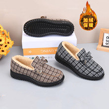 聚氨酯2025冬季新款女棉鞋加绒保暖休闲老北京布鞋超轻耐磨妈妈鞋