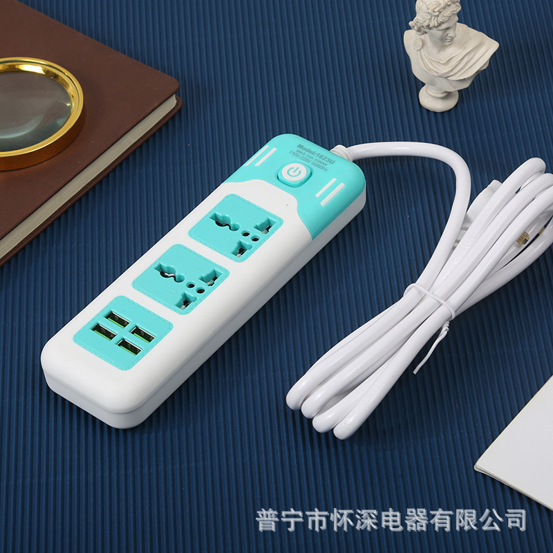 4USB enchufe de carga inteligente Tailandia Arabia Saudita África estándar de EE.UU. México comercio exterior