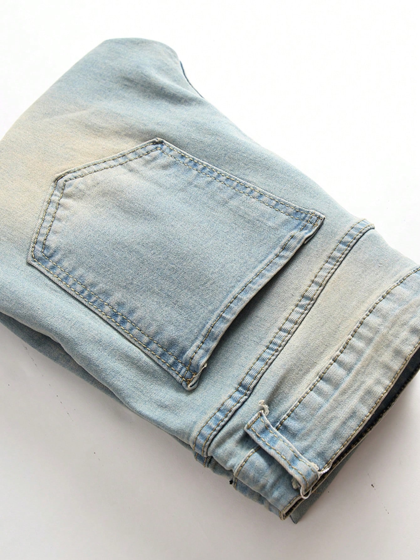 Men's Loose Wide Leg Jeans European And American Style Fashionable Leopard Print Trendy Comfortable Denim Trousers_mkmklike.com