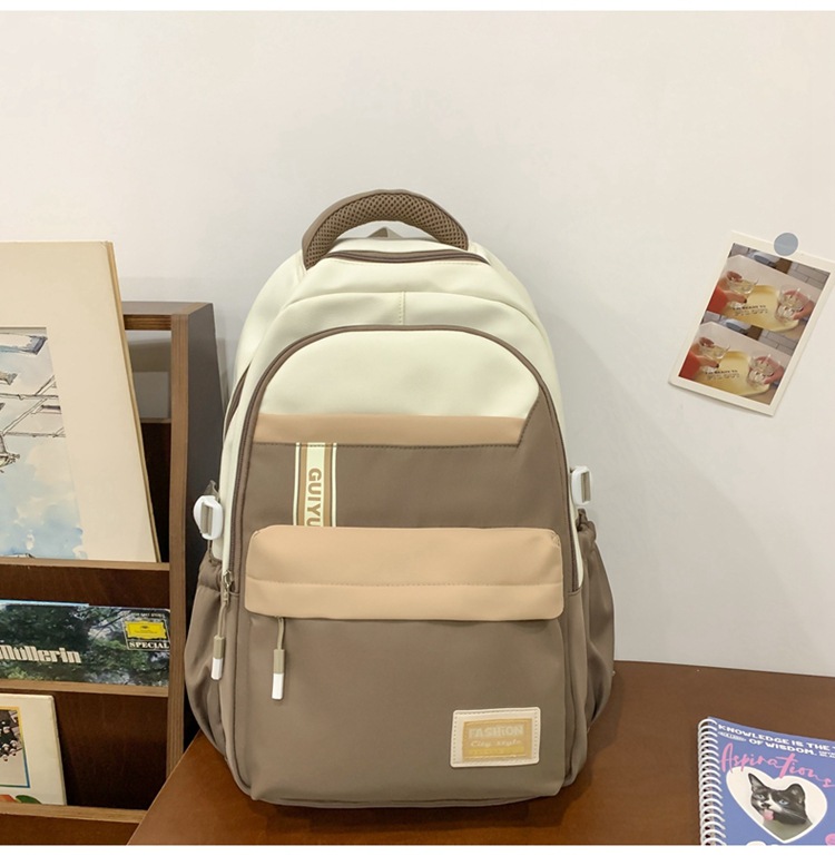 GUIYU Large Capacity Unisex Backpack For Travel & School - Lightweight Durable Nylon With Cushioned Straps, Multi-Compartment Design_voghion.com
