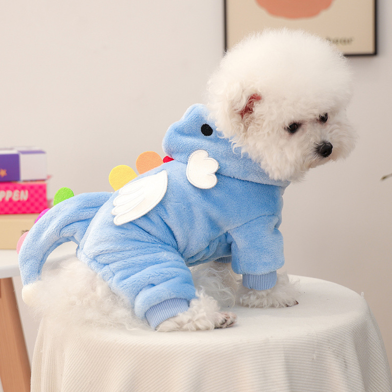 狗狗衣服加绒保暖宠物狗猫咪衣服源头工厂直销秋冬天使龙变身装|undefined
