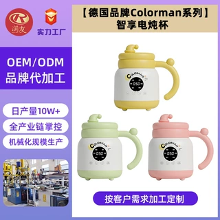 哇噢定制 Colorman多功能烧水杯办公室保温养生炖煮杯不粘电煮杯