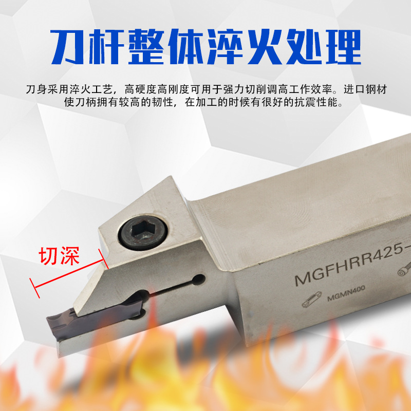 端面槽刀杆 反圓弧端面切槽刀杆內孔端面槽MGFHRR320/420/325/425