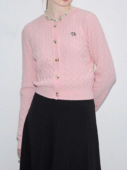 24 invierno Puyuan [en stock] Cardigan de punto de torsión para mujeres otoño invierno de la universidad