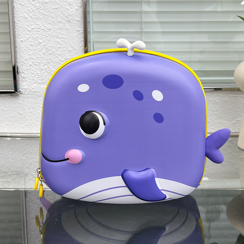Nuevos niños de dibujos animados cáscara dura kindergarten mochila ballena bebé Eva cáscara de huevo niño niña bebé mochila