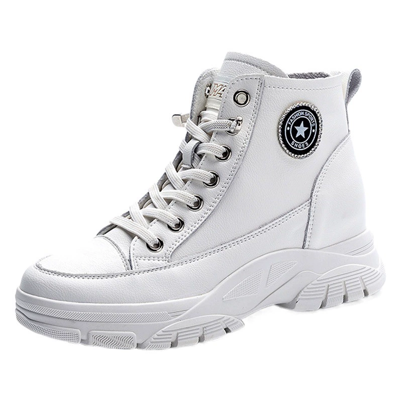 Женские белые кроссовки весна 2025, новые модные, на высокой подошве, повседневные, студенческие кроссовки, спортивная обувь в стиле ins, бордовые кроссовки