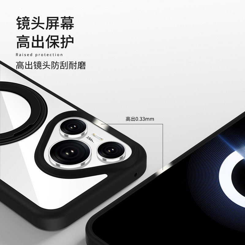 適用華為Pura70Ultra回転360スタンド磁気吸引携帯ケース高透P70Pro転倒防止保護カバー|undefined