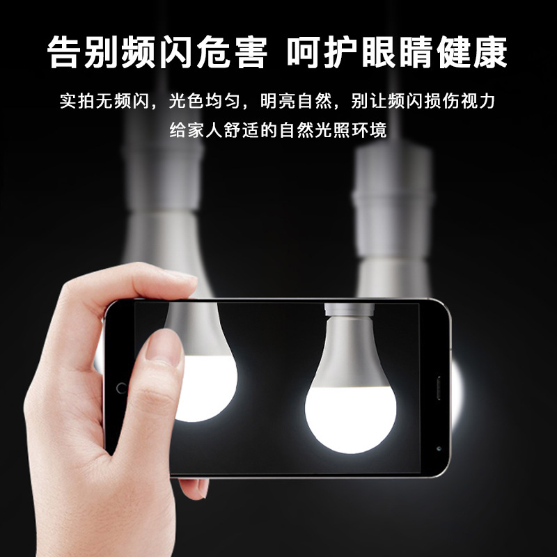 Bombillas LED ultra brillantes de alta visualización bombillas de ahorro de energía pequeña tornillo doméstico e27e14 luz blanca amarilla bombillas de protección de ojos al por mayor