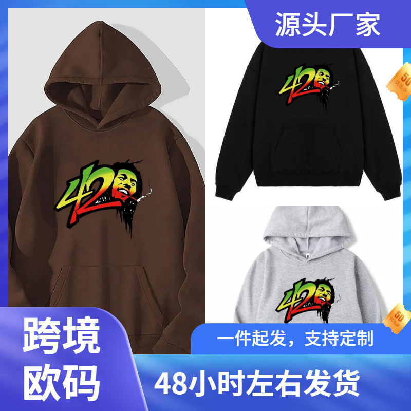42 Number Print Hoodie Hoodies for Men Mens