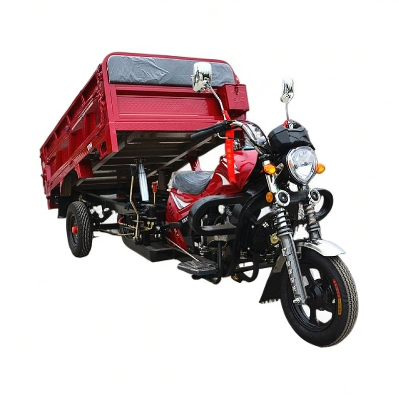 Регистрируемый бытовой сельскохозяйственный мотоцикл для сада с саморазгрузкой, тяжелый грузовой трехколесный мотоцикл Zongshen для перевозки грузов в горах.