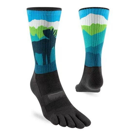 Foreign Trade Coolmax Five-Finger Socks Outdoor Quick-Drying Long-Tube Thickeneded Mountaineering Hiking Marathon Running Cross-Country Socks