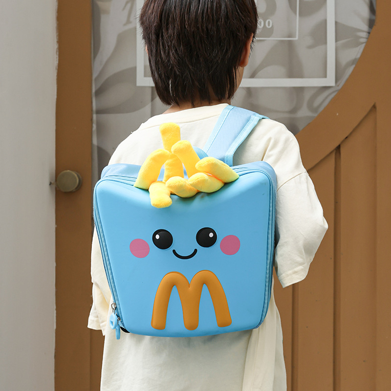 Caricatura encantadora mochila portátil de huevo para niños y niñas, jardín de infantes, mochila infantil impresa de aire extranjero, mochila infantil, moda