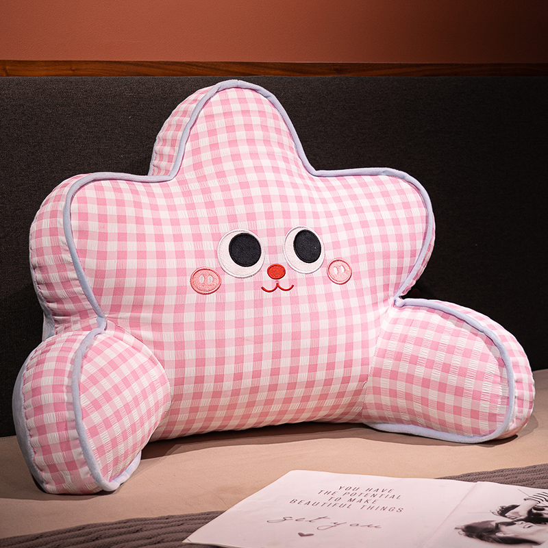 Cojines de cabecera de cama bolsas suaves para proteger la cintura almohada de respaldo grande sofá almohada para jugar con teléfonos móviles dormitorio de estudiantes almohada de abrazo