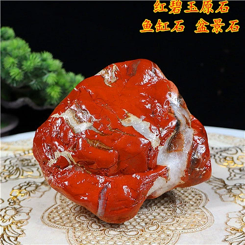 Южноафриканский красный яшма, каменные украшения для аквариума, гравий, большой куриный кроваво-красный камень, украшение в виде изобилия