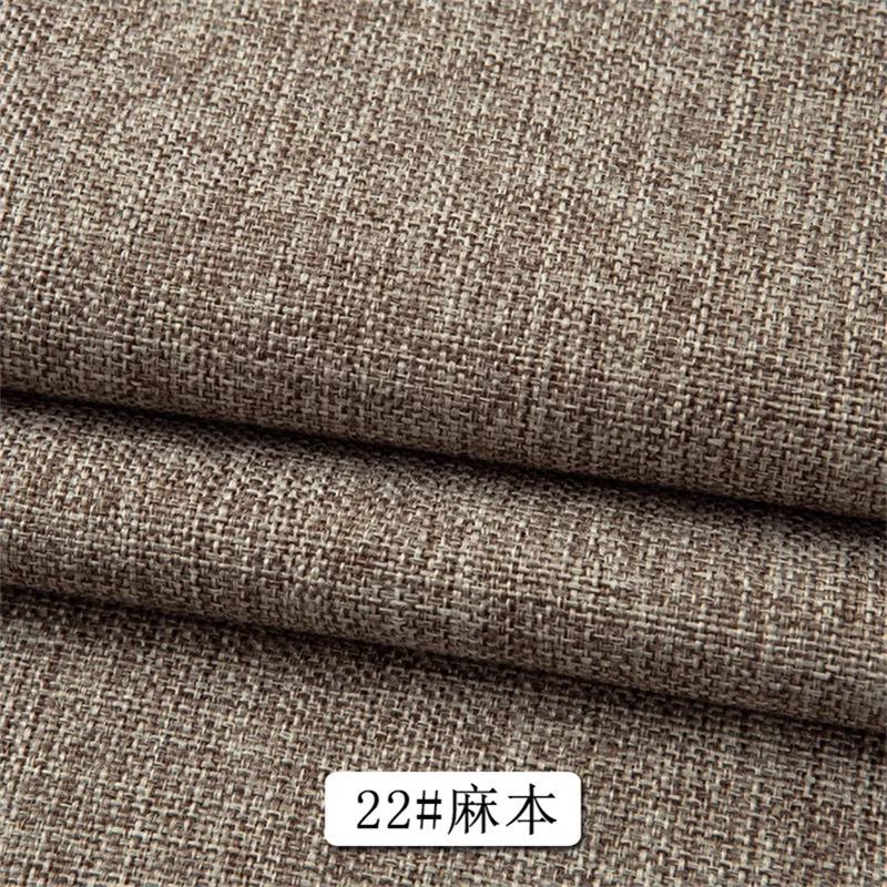 Algodón y lino, tela de mesa de color simple, tela de lino de imitación de arena, tela de lino gruesa, almohada, tela de fondo gruesa vieja