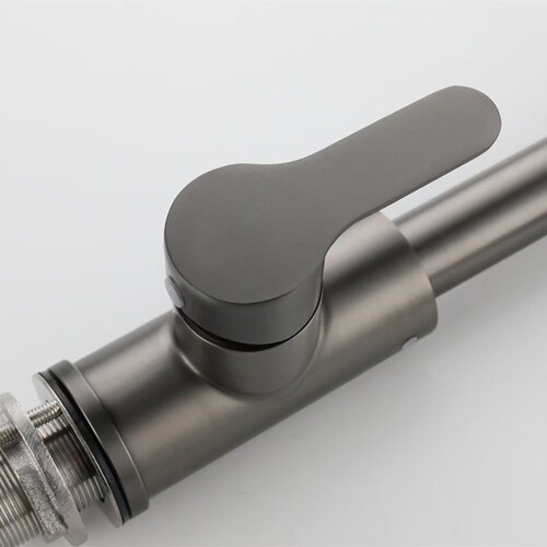 New Chinese style stainless steel 304 pull-out faucet kitchen hot and cold faucet stainless steel brushed vegetable basin wholesale