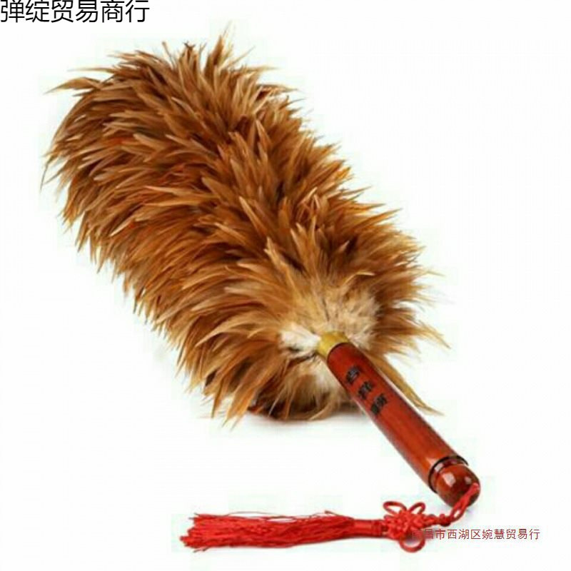 鸡毛掸子真毛加厚纯手工家用汽车用结婚过年除尘扫灰家务老式禅子|undefined