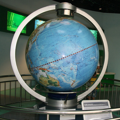 大號磁懸浮地球儀 傾斜旋轉 科技館地質地理教學星球天文儀地月儀