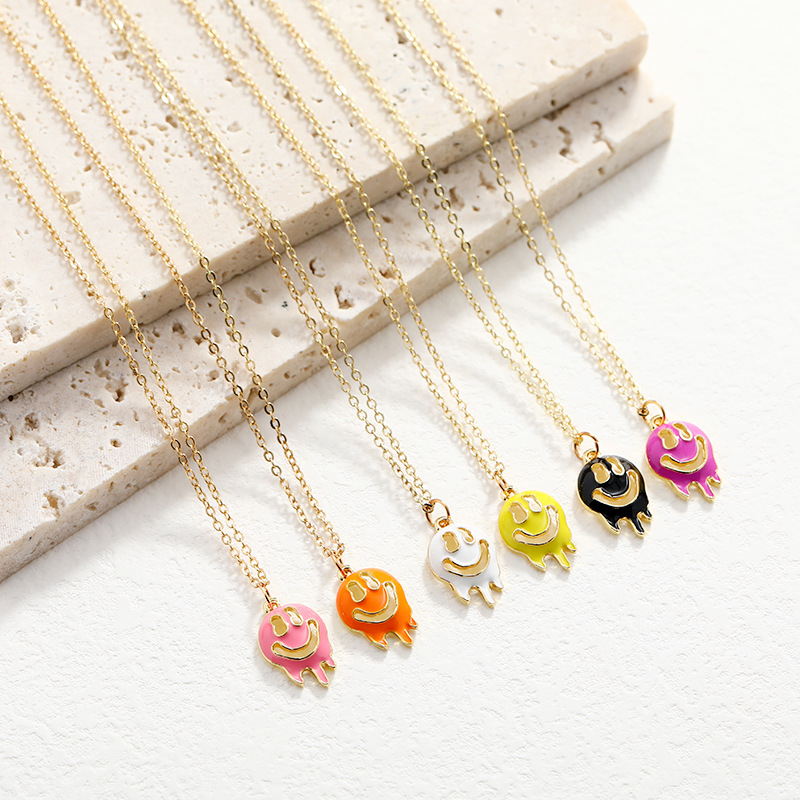 new fashion funny necklace hollow oil dripping ghost necklace