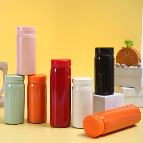 Stainless steel double-layer vacuum insulated cup outdoor portable vacuum flask minimalist pocket cup small and stylish on-the-go cup
