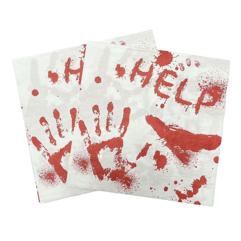 現品ハロウィーンパーティーティッシュ赤手形hallowen使い捨て食マット二重プリントナプキン|undefined