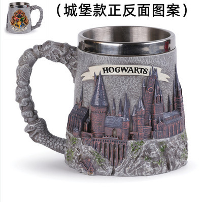 Creativa en forma especial academia de cine colección periférica taza de acero inoxidable de gran capacidad taza de cerveza personalizada tallada