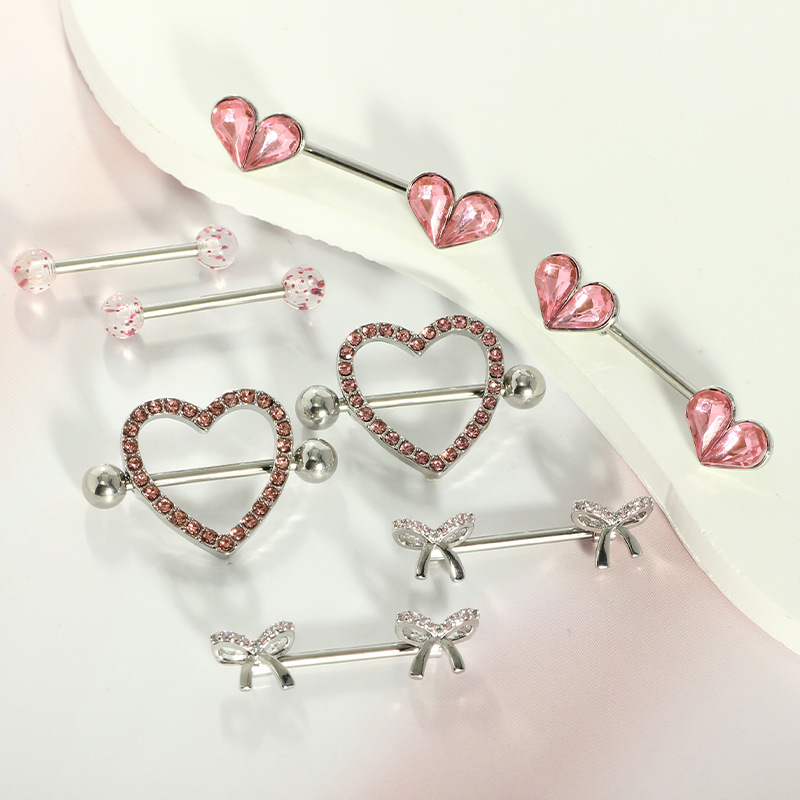 Pointed titanium steel lip stud product view