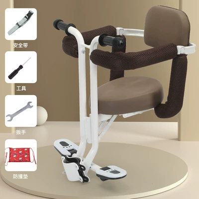Battery car universal baby Electric car child seat - white-016-full-backrest