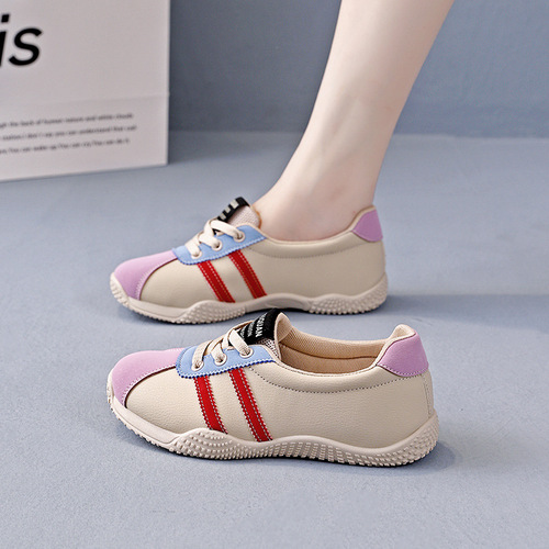 Women's Light-Up Sneakers 2025 Spring and Autumn New Fashionable and Versatile Dad's White Laces Sneakers YYN-1507