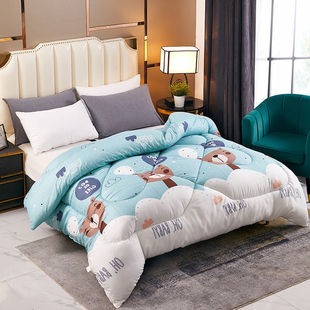 Thickened Warm Winter Quilt for Student Dormitory Single Person, 2m Pounds Cotton Core Mattress Pad 0.9m