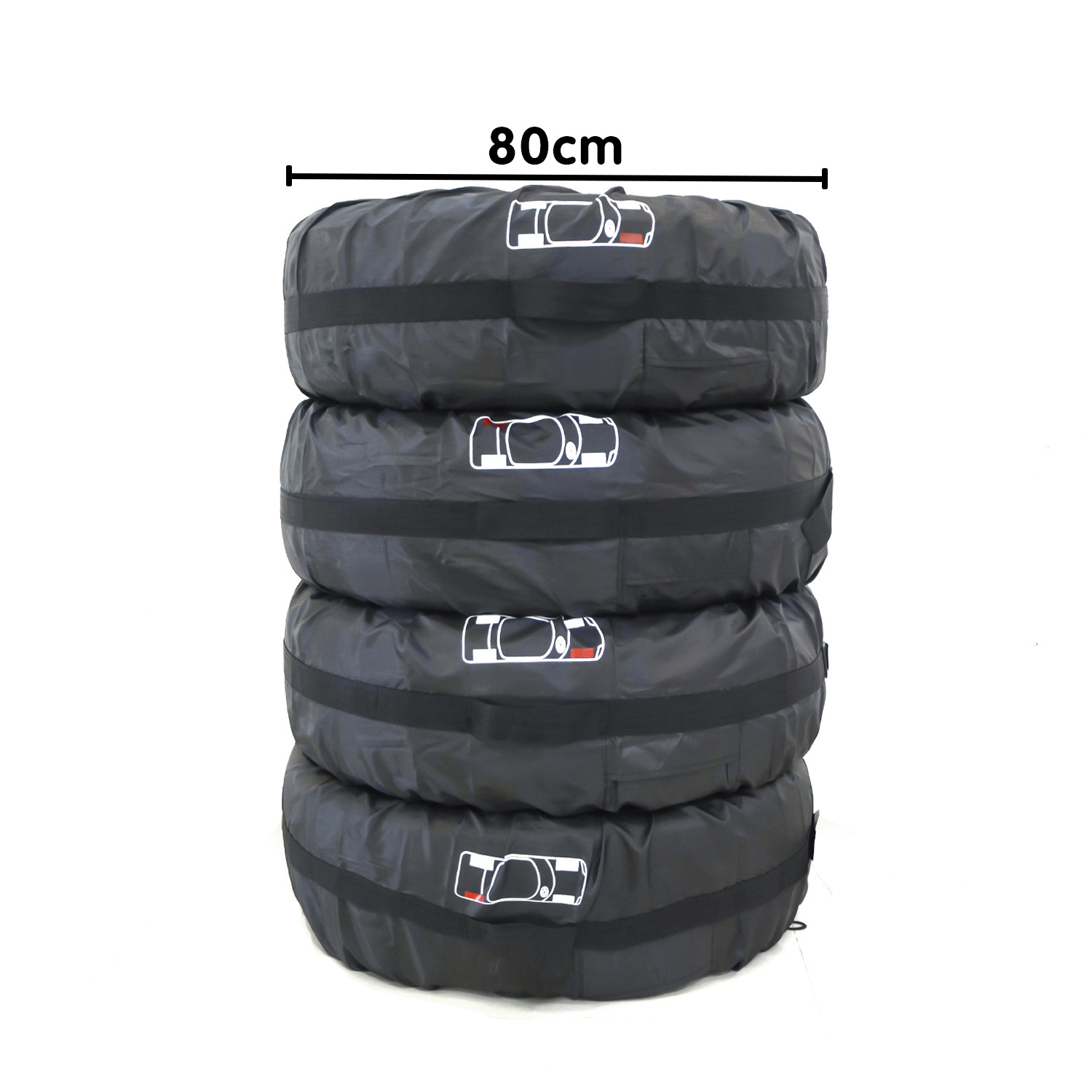210D Tire Cover Tire Cover Car Spare Tire Cover Tire Bag Wheel Cover Cross-Border Hot-Selling Snow Tire Storage Bag