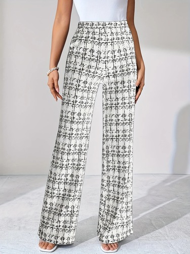 The 2025 New Model Cross-Border International Trade Woven Corduroy High-Waisted Straight Leg Women's Pants, Spring · Summer · Autumn, Suitable for Outdoor Activities