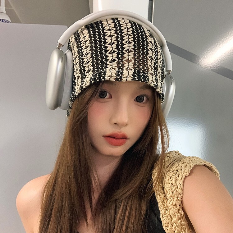 Japanese Artistic All-match Hollow Pile Cap Children's Spring and Summer Thin Lace Pullover Cap Cold Cap Showcasing Face Small Bag Cap