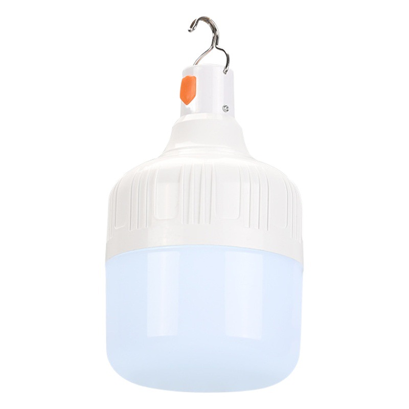 Bombilla recargable LED luz de campamento al aire libre USB tipo C súper brillante luz de bola de iluminación de emergencia de corte de energía del hogar