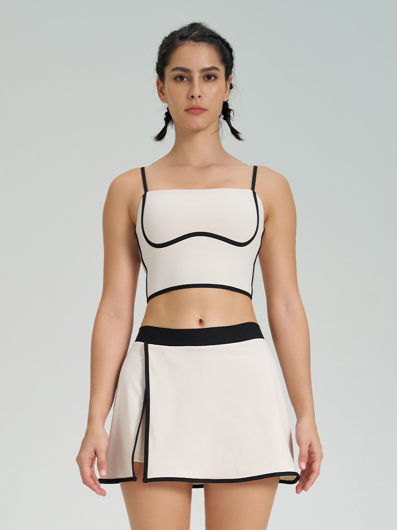 Nuevo chaleco deportivo de secado rápido bloqueador de color Ropa de ropa de yoga para verano de alta elasticidad para mujeres Fitness Shockproof