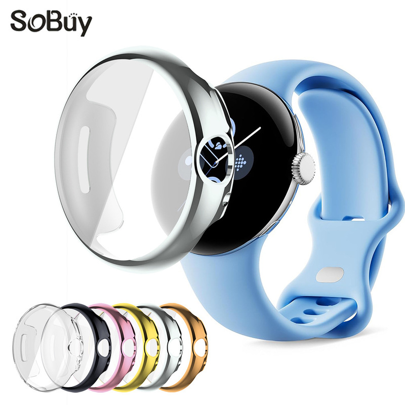 For Google Pixel Watch 3/2/1 Generation Case Google Watch Case TPU Full Cover Case For Google Pixel Watch 3/2/1 Generation Case Google Watch Case TPU Full Cover Case