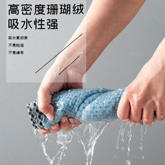 Pineapple Grid Cloth for Kitchen Cleaning & Dishwashing — Lint-Free, Highly Absorbent Small Square Towel, with Hanging Loop, Made from Coral Fleece Hand Towel