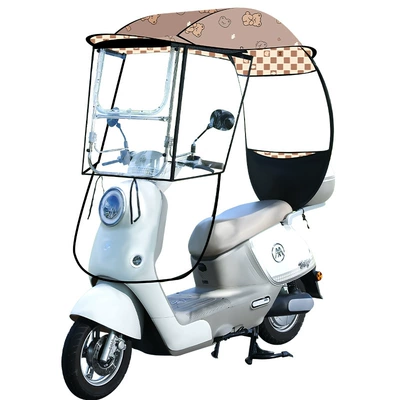 Elektromobil üçün ön şüşə çətiri (günlük): rain canopy, retractable and foldable
