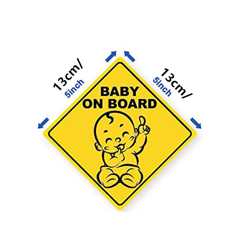 Nueva Cruz-Espejo e-commerce Amazon bebé a bordo reflexivo bebé impermeable protector solar pegatinas puede ser personalizado LOGO