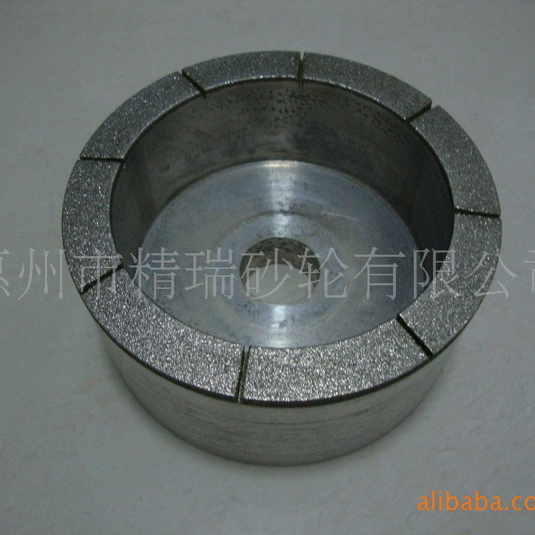 供应专业生产磨合金电镀金刚石粗磨砂轮，金刚石杯形砂轮磨刹车片