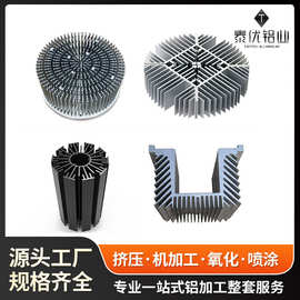 佛山厂家太阳花铝合金铝型材大功率散热器片开 模定 制工业铝型材