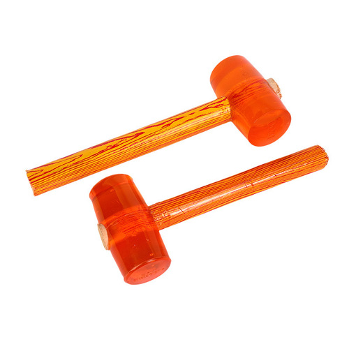 Manufacturer wholesale transparent hammer rubber hammer large rubber hammer for floor tiles elastic shockproof knocking tool