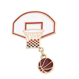可爱日系个性篮球框胸针创意徽章卡通体育运动系衣服包包别针配饰