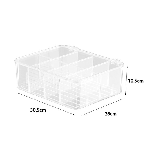 Overflow shopping underwear storage box household transparent compartment artifact bedroom wardrobe socks underwear three-in-one storage box