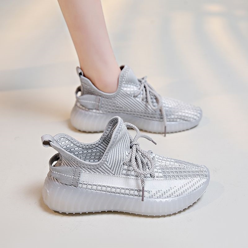 Tenis de Correr de Malla para Mujer, Poliéster y Caucho, Transpirable y Desodorante, para Primavera y Verano image 5
