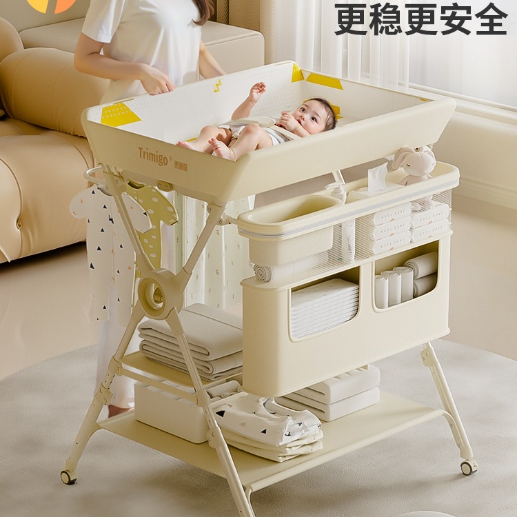 Diaper Table Baby Care Table Newborn Bb Diaper Changing Massage Touch Table Foldableable Crib